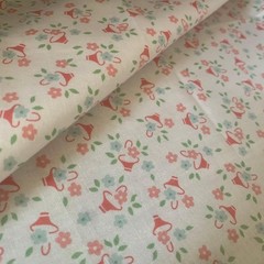 30s Feed Sack Reproduction Easter Basket Fabric Rare Cotton