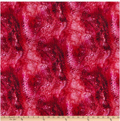 BTY QT Fusion Splash Cranberry Print 100% Cotton Quilt Craft Fabric by Yard