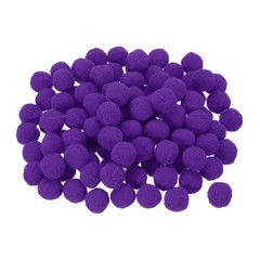 Pom Felt Balls Fabric 1cm 10mm Deep Purple for Crafts Project DIY 100 Pcs