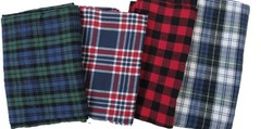 Flannel Material 4 Patterns – 60″ wide x appx 24″ length – 10 lbs ~ 10 yards