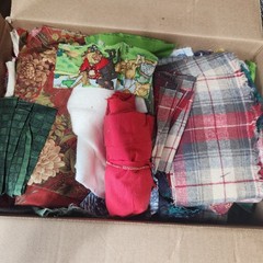 Vintage Quilting Fabric 6# Mixed Lot USA Craft Material Sewing Scraps