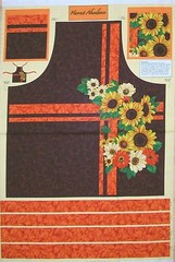 HARVEST ABUNDANCE fabric panel Wilmington prints fabric SUNFLOWER APRON BTP NEW