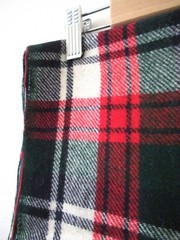 Vintage Tartan Wool Plaid Fabric 140cm x 1.8m