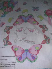 Lot Of 3 Cranston Print Works V.I.P Panels Butterflies ‘n Blooms Appliques