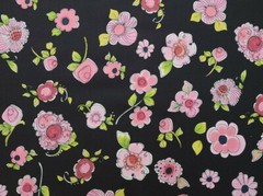1yd x 42″ 100% cotton, Parlor Posies, Loralie Harris for Loralie Designs, Flower