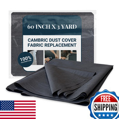 House2Home 60 Inch X 3 Yard Upholstery Black Cambric Dust Cover Fabric