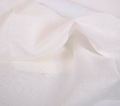100% linen light white fabric SHEER weight 95gsm gauze flax Lithuanian Linen