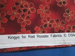 Red Rooster Cotton Fabric – Kingyo – 1 yard & 10″ – 18419
