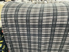 Fleece Rainbow Buffalo Plaid Multi colored Checks Fleece Fabric 60″ w, sold BTY