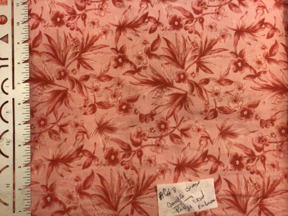 Kings Road Gentle Breeze Pink Mauve Floral Cotton Fabric By the Yard