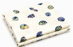 🐚Tula Pink Zuma Sea Shells Aqua Marine FreeSpirit Fabric PWTP121 FQ OOP🐚