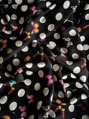 Authentic Top Italian designer Luxury dress fabric. Made in Italy. pure silk