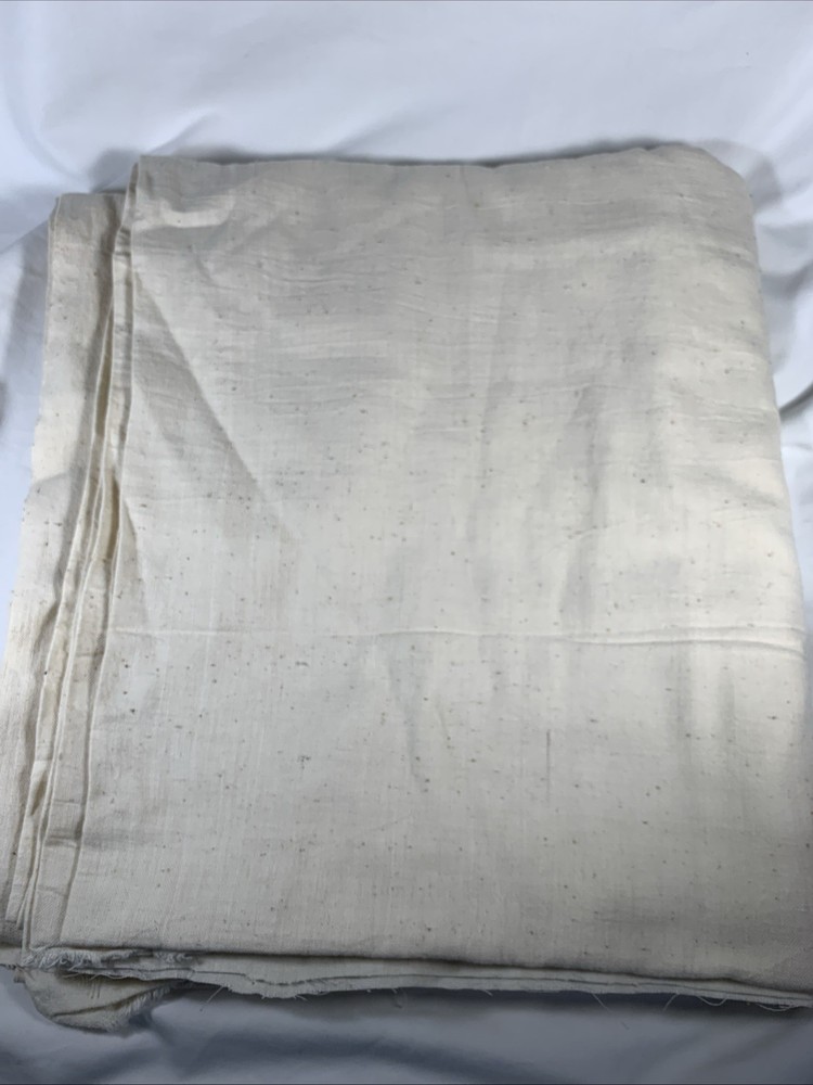 Handcrafted Cotton Fabric~ Classic Cream ~Imported From India ~ 52″ W