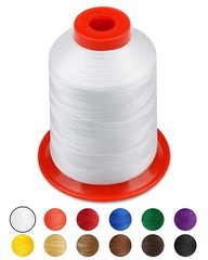FIVEIZERO Extra Strong Upholstery Thread,White 1000 Meters Bonded Nylon Threa…