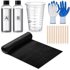 15 PCS Carbon Fiber Repair Kit 40×6 Inch 3k 200g Plain Sheet 16oz Resin