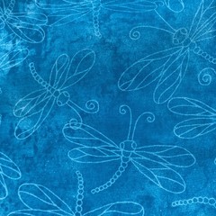Fabric Traditions Fabric Turquoise Dragonflies 108” X 45 100% cotton #2401 2007