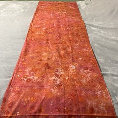 Batik Fabric 2.4 Yards Coral Pink Orange Bright Quilting Quality 88” x 44″