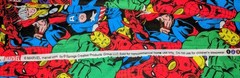 2 Pieces Marvel Comic Iron Man Hulk Captain America Cotton Fabric Excellent