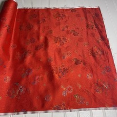 SILK Orange, FABRIC 6 Yards x 22 Inches Wide or 216 Inches x 22 Inches Wide