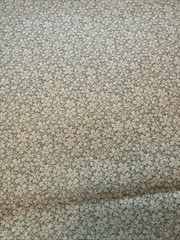 VTG Muted Sage Green Ditsy Floral Calico Quilting Cotton Fabric 3.5 Yards 45”