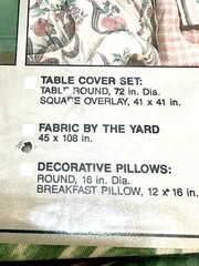 Floral Ribbon 90’s Cannon MontiCello Fabric NOS (3) 45″x108″ Total 11.25 Yards