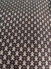 JoAnn Brown Gingerbread Fabric Christmas Polycotton1 Y Holiday Beige F70