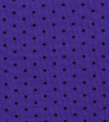 HALLOWEEN COTTON FABRIC PURPLE BLACK DOTS HALF YARD 18×44 COSTUME DECOR QUILTS