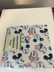 BRAND NEW DISNEY MICKEY & MINNIE HEAD PACKED STARRY NIGHT FAT QUARTER 18″ X21″