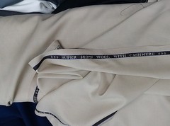 Ivory Cream Suiting fabric best for Suit Pants Jacket Wool Suit Fabric