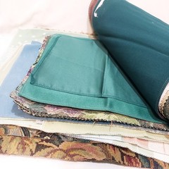 5 Pounds Lot of Fabric Small Scraps Samples Mixed pieces sizes colors textures