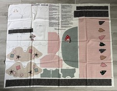 Spring Industries Fabric Panel COUNTRY ANGEL Doll Patchwork Decor