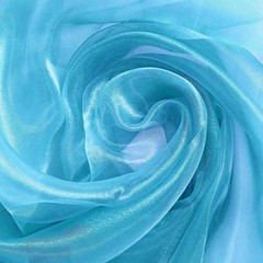 Sheer Organza Fabric by The Yard, 5.5 Yard x 60 Inch Wide Pale Blue Silk Orga…