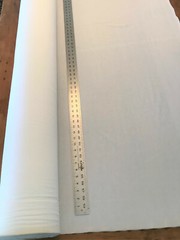 Face Mask Fabric, Midweight (1 yard X 62″) White USA made Washable Breathable