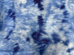JOANNS BLIZZARD FLEECE 2 YARD PRECUTS BLACK PLAID & BLUE TIE DYE SOFT HAND NWT