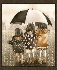 Friends Forever panel 36″X44″ For Elizabeth Studio
