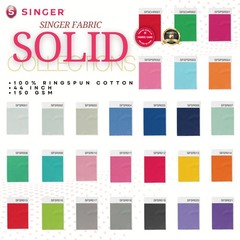 SINGER, 100% Cotton, Quilting and Crafting Fabric for Cut by Yard, Navy