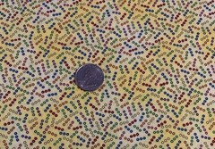 Polka Dot Fabric By N Smith & L Milligan For AvLyn Red Blue Orange Purple 1 Yard