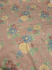 Floral Dusty Rose Color 52″ X 138″ Fabric Curtains Clothes Pillows Etc