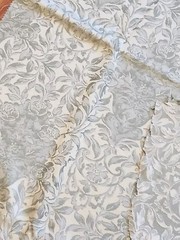 Light Weight Fabric Floral & Leaves Pattern with Subtle Green Colors, 2.94 Yards