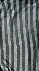 Rayon Blend Silver, Grey & Black Striped Knit Fabric 2 yds X 60″