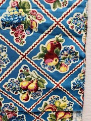 1.25 Yds R.&R. Fruit Retro Kitchen Towel Fabric by Springs Creative Prod-NEW OOP