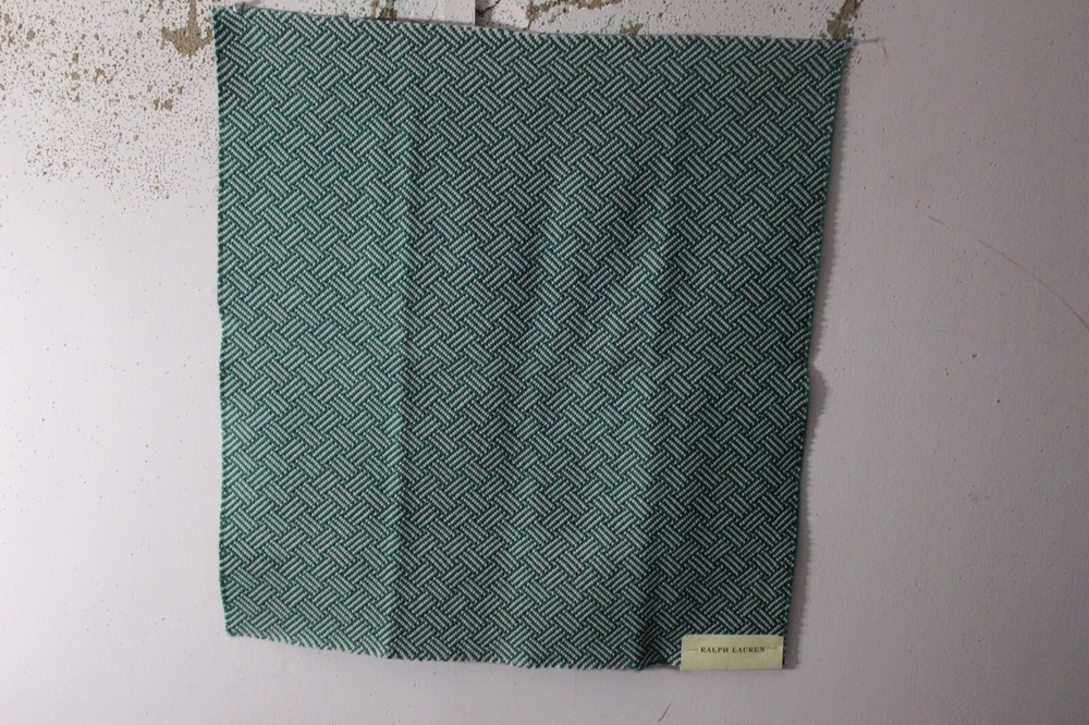 Ralph Lauren, Juta Weave, Indoor/Outdoor, Geometric, 24″ W X 26″ L, Bottle Green