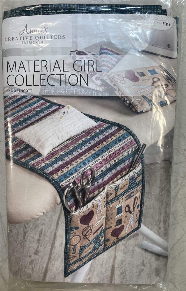 Annie’s Creative Quilters Fabric + Pattern Material Girl Collection FQ111 New