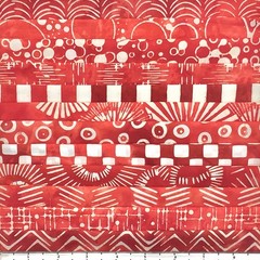 12 Fat Quarters Red & White #2 Batik Lunn Fabric FQ Pack 100% Cotton Ruby Garnet