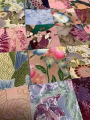 Precut 2″ Quilt Squares 132 Pieces Cotton Gold Silver Thread Fabric Sewing