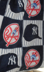 New York Yankees MLBP Fleece Fabric Material Sewing Pinstripe Baseball Cap 37×62