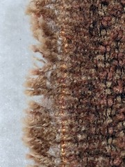 Upholstery Fabric Remnant Tweed Boucle Rust Olive Brown 54″ x 73″ End of Roll