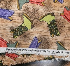Jo-Ann Glitter Colorful Cowboy Boots Allover Cotton Fabric 37″ X 42″ Wide