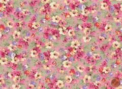 Country Floral CHARM PACK: 40) 5″ x 5″ Squares, 100% Cotton Fabric, 2 Dups