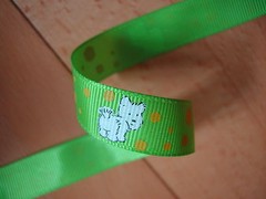 12yds Westie Puppy Dog Grosgrain Ribbon American Girl Hairbow Christmas Holiday
